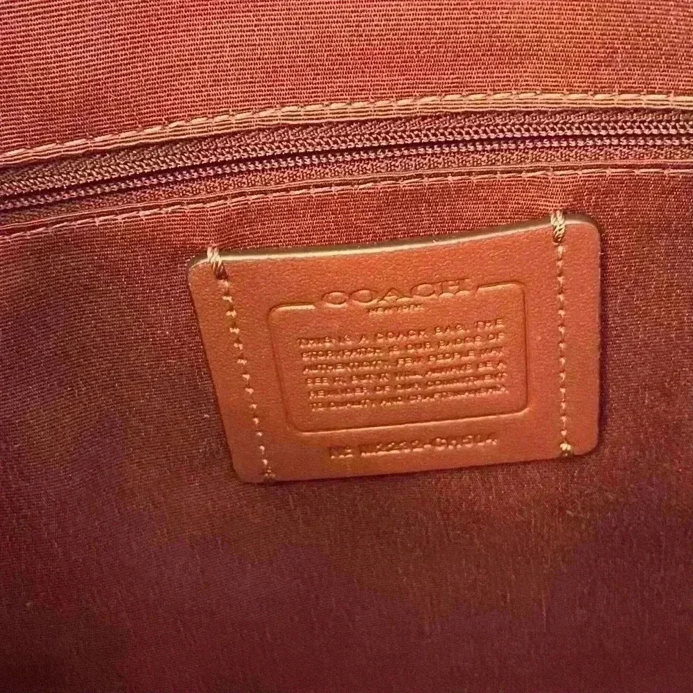 Coach Purse Gallery Tote In Signature Canvas - Picture 7 of 9